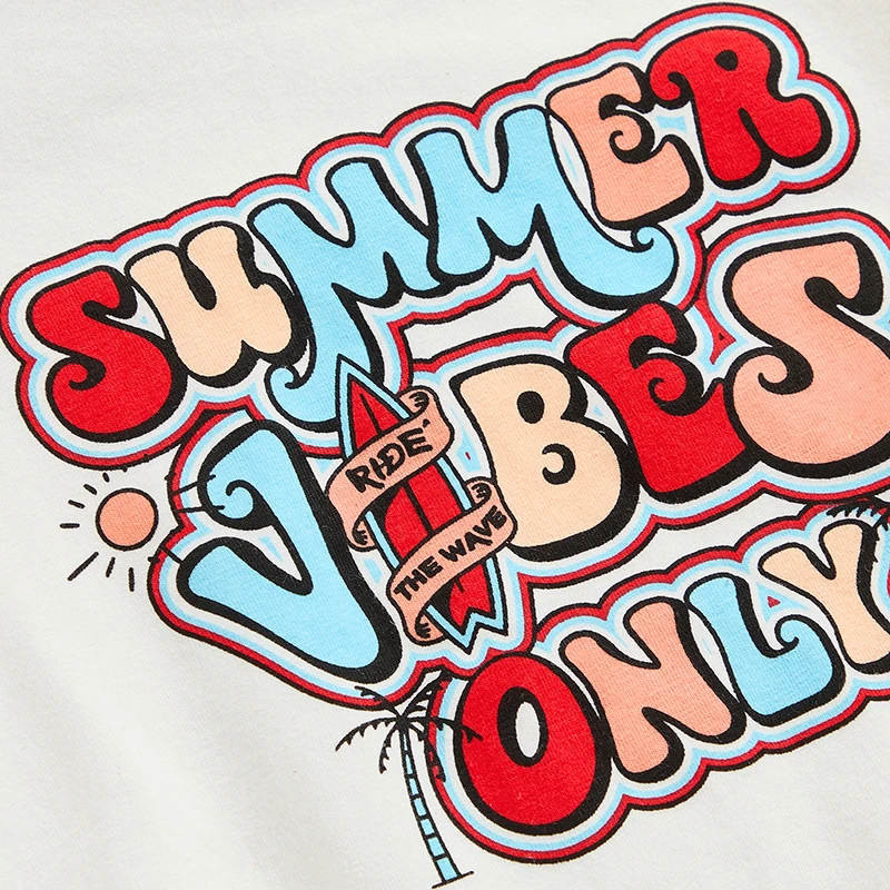 Description Picture 6 of itemBaby Girls Boys Romper Letter Print Short Sleeve Crew Neck Jumpsuits Summer Casual Clothes Infant Bodysuits