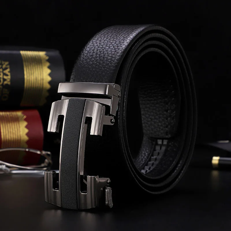 2023 full-grain leather Brand Belt Men Top Quality Genuine Luxury Belts for  Men Strap Male Metal Automatic Buckle designers - AliExpress