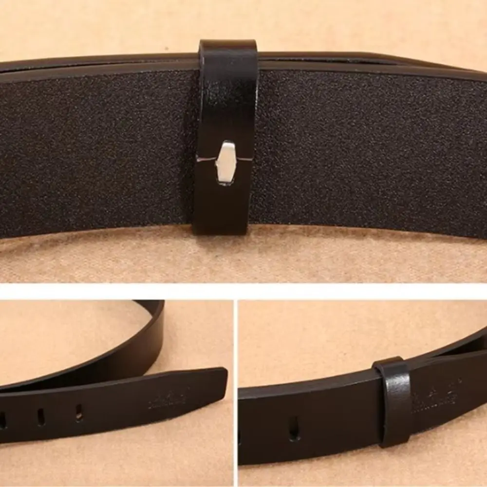 Taille Gürtel DIY Komponenten Universal Taille Gürtel Schleife Echtes Leder DIY Taille Gürtel Link Schleife Schnalle Gürtel Keeper Teenager – Detail 8