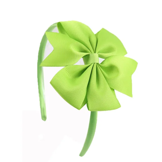 Oaoleer Hair Accessories 4'' Bow Hairband for Girls Handmade Solid Ribbon Headbands with Satin Hoops Kids' Daily Life Headwear 35