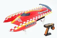 E22 Fiber 70KM/H Glass Red Electric High Speed Racing RTR RC Boat W/ Motor Servo ESC Battery Toucan for Boy Gifts THZH0022-SMT8 1