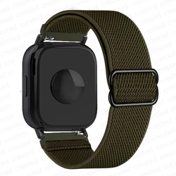 Adjustable Elastic Nylon Strap for Smartwatch - Breathable and Durable Bracelet Band (Army Green)