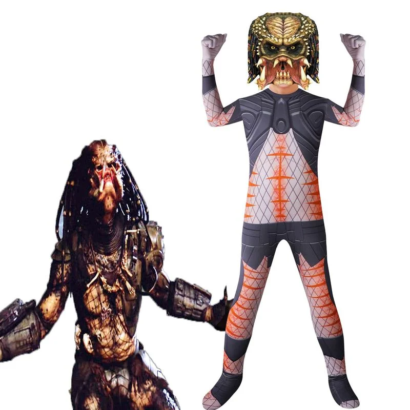 2022 Cosplay Halloween Cartoon Predator Suit Predator 5 Prey Children's