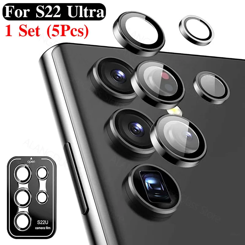 For Samsung Galaxy S22 Ultra Camera Lens Protector Tempered Glass