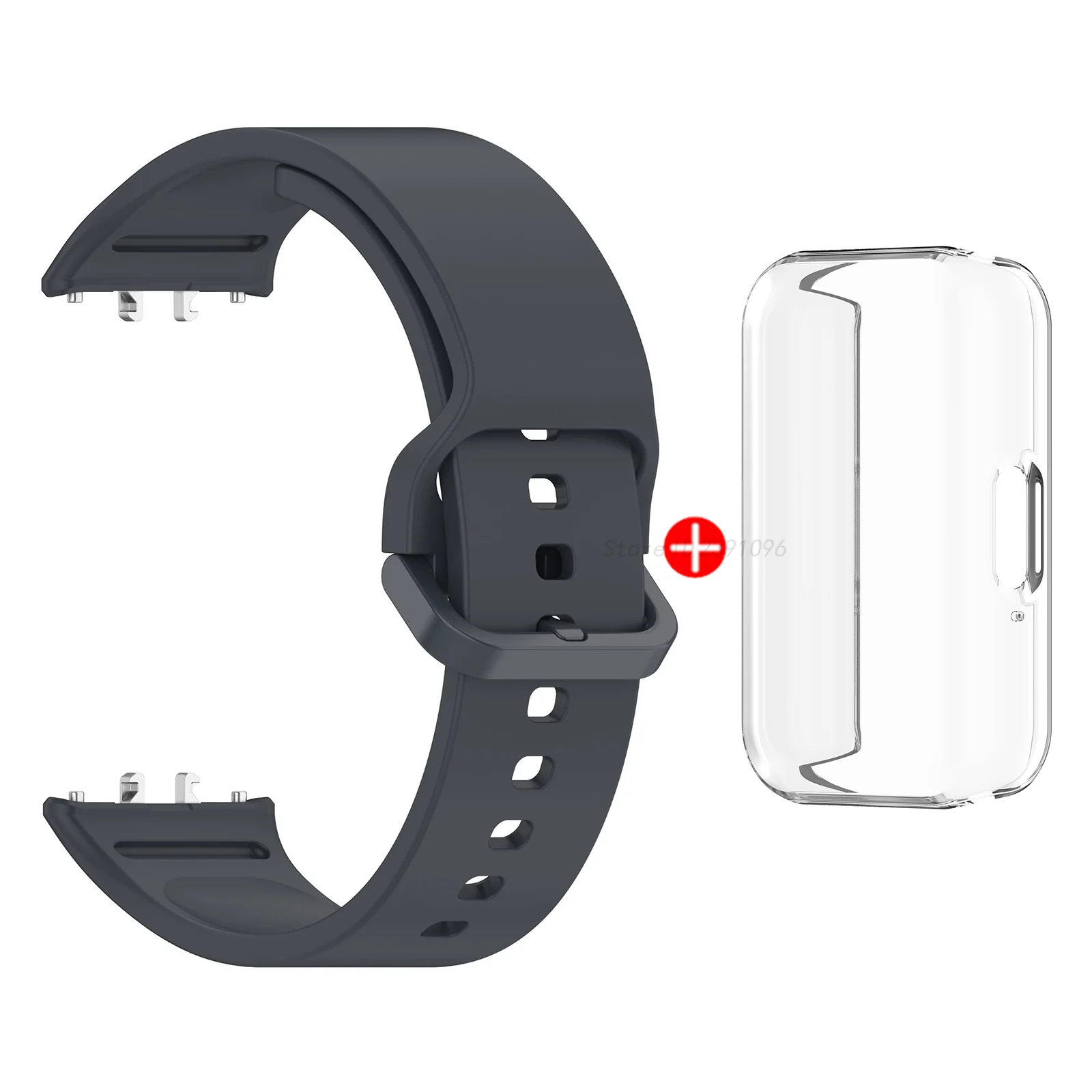 Sport Silicone Strap and Case for Smartwatch - Replacement Watchband and Bracelet Accessories