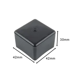 Cover Cap End Cap 8pcs Accessories Annoying Noise Black Finish Parts Photovoltaic System Protection 40 X 40 Mm