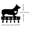 Hook Cute Room Decor 1pc Corgi Dog - Key Hooks & Keychain Holder Metal Wall Hook NewLiving Room/Home Decoration Crochet Hangers 6