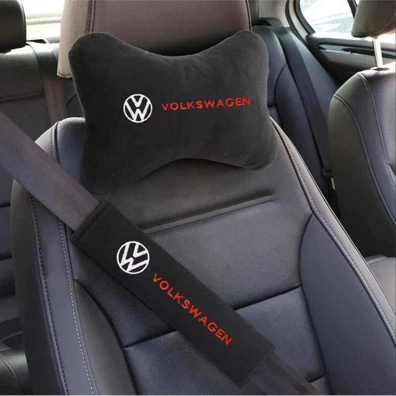 

Подушка под шею для автомобиля, подголовник для Volkswagen Golf, Toyota, удобный и простой в установке