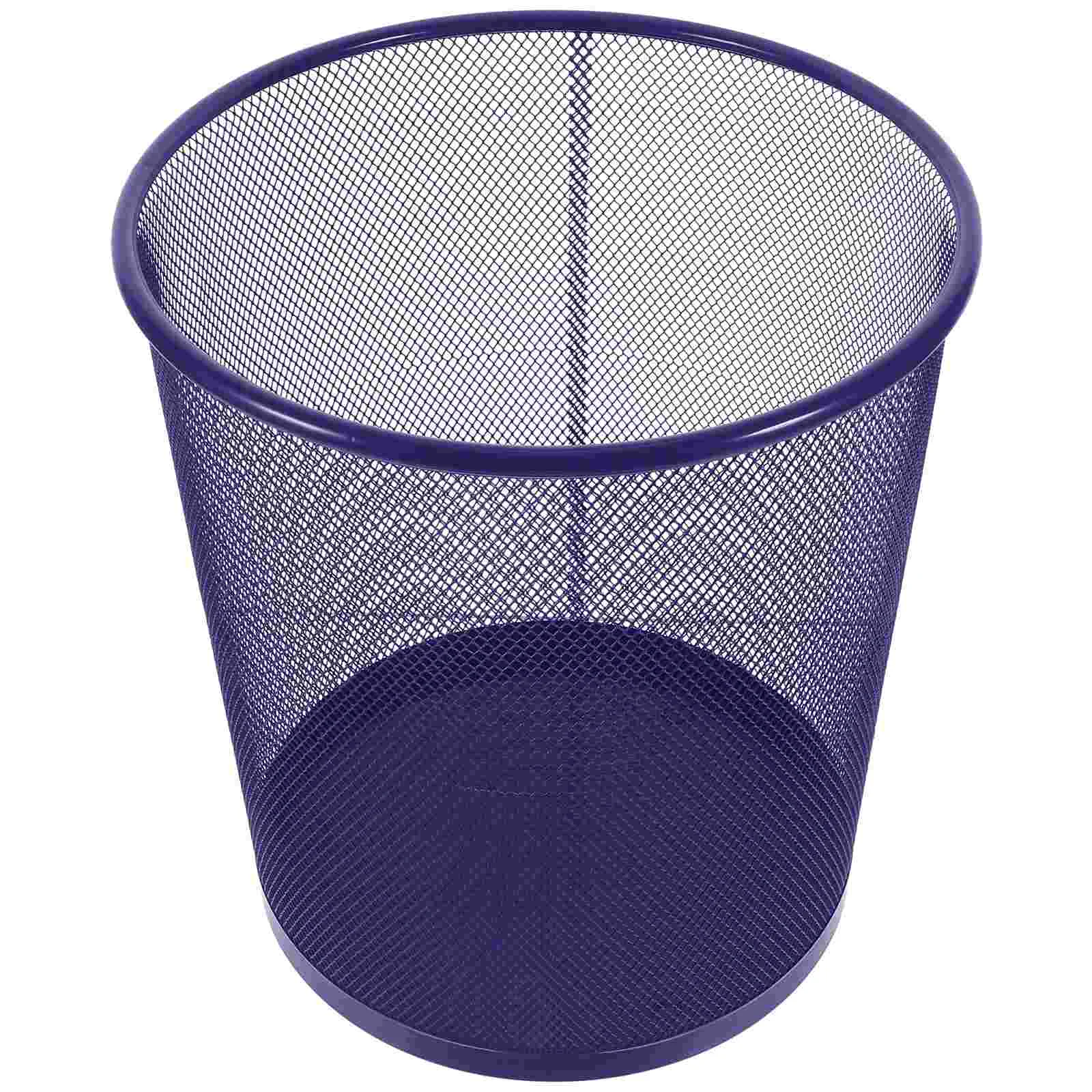 

Mesh Trash Cans Office Metal Wire Wastebaskets Recycling Garbage Container Bin Round Rubbish Waste Paper Bin Office Home Bedroom