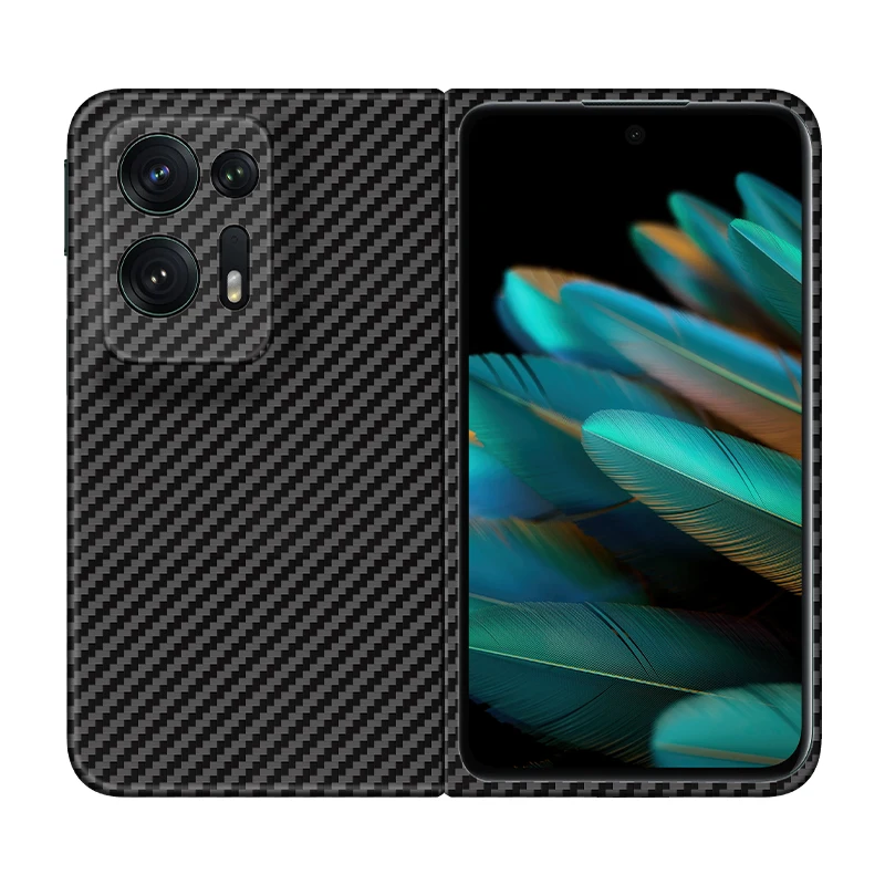 Custodia Pieghevole Sottile In Fibra Di Carbonio Antiurto Per Oppo Find N2 Case Per Oppo Find N2 Cover