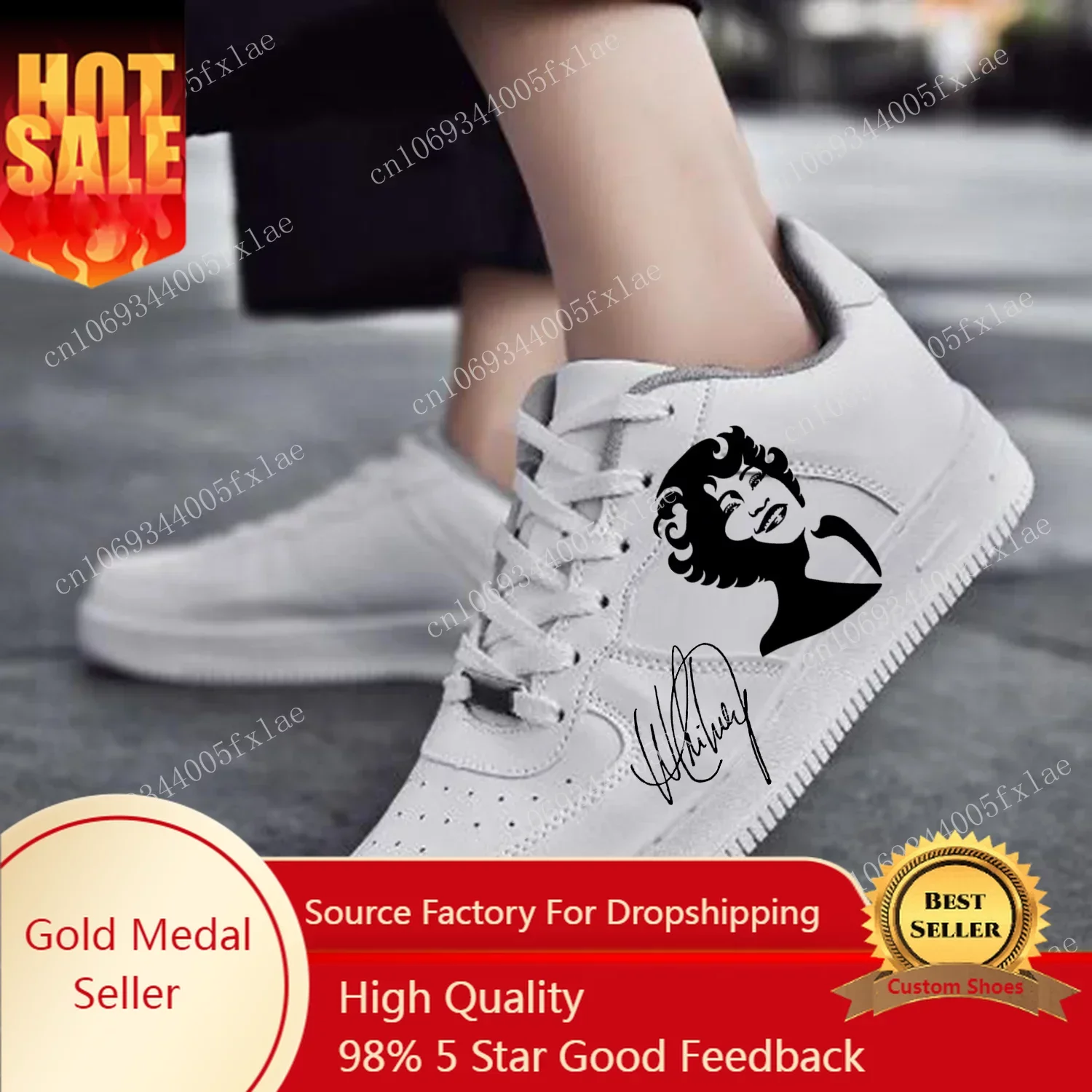 

Whitney Houston AF Basketball Mens Womens Sports Running High Quality Flats Force Sneakers Lace Up Mesh Customized Made Shoe