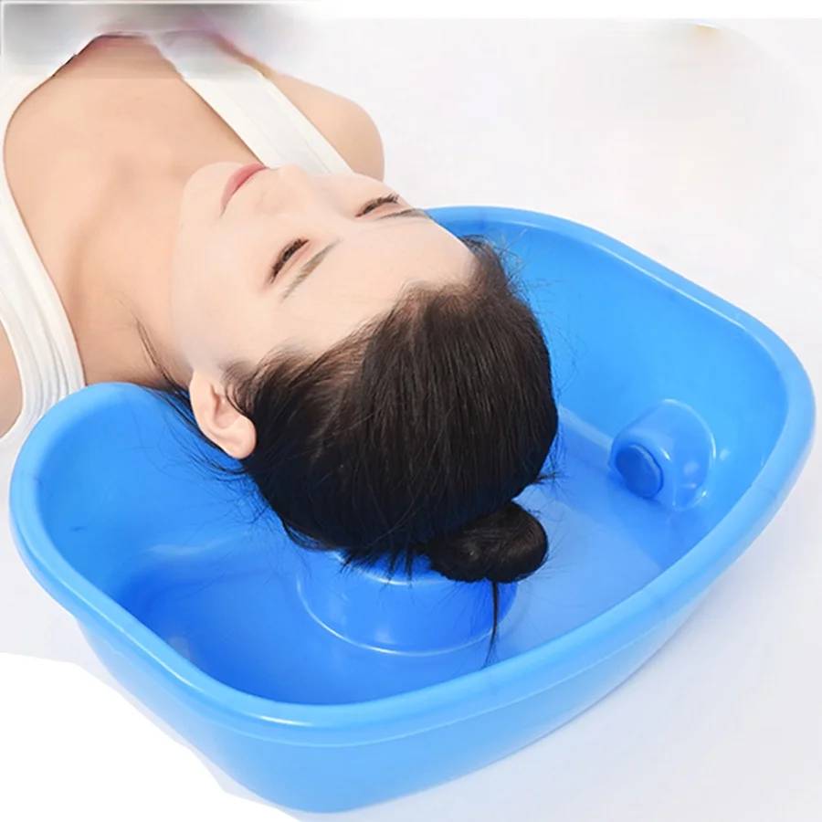 Super Big Neck Rest Hair Washing Basin Bowl Sink Drain Tube