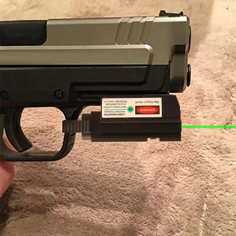 Tactical Red Green Dot Laser Weapon Gun Laser Sight Airsoft Pistol 20mm Picatinny Mount 11mm Dovetail Rail Glock 17 19 CZ