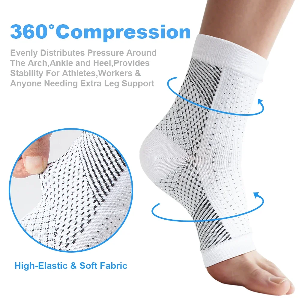 1Pair Soothe Socks for Neuropathy Pain,Ankle Brace Compression Support,Soothesocks for Neuropathy,Soothe Socks Arch Support