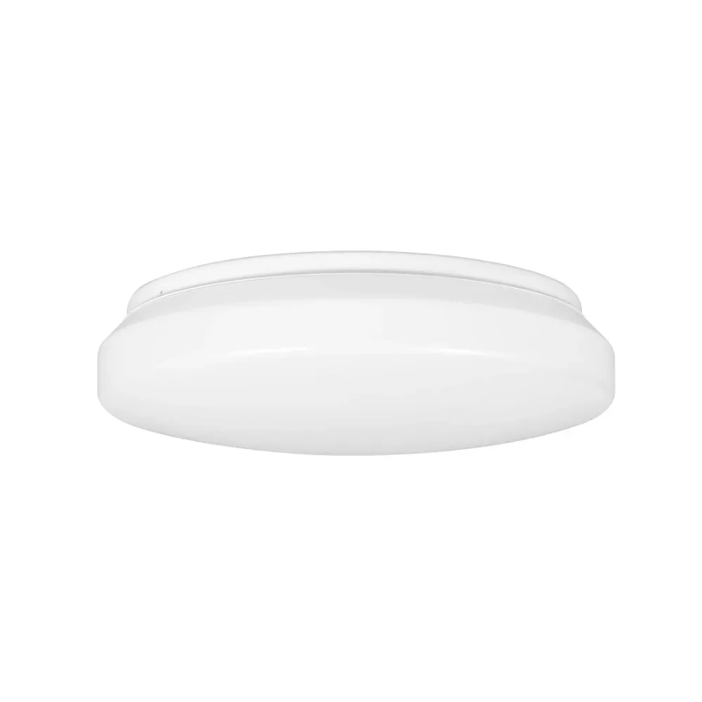 

11" White Integrated LED Flush Mount Light with 3 Adjustable Color Options