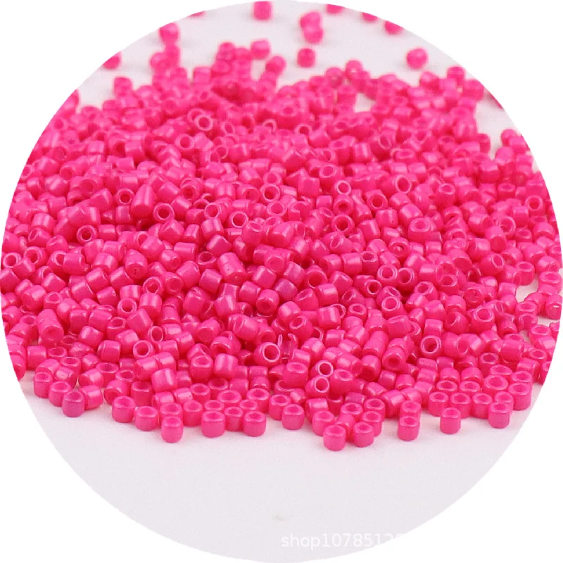 Glass Beads 11/0 Glass Beads 1.3x1.6mm Opaque Colors Spacer Seed Beads 1680pcs for Jewelry Making Garments Sewing Accessories