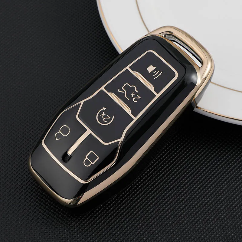 Custodia per chiave Auto in TPU per Ford Fusion Mondeo Mustang F-150 Explorer Edge 2019 2020 2021 protezione per lo Styling accessori Auto 9 Custodia per chiave Auto in TPU per Ford Fusion Mondeo Mustang F-150 Explorer Edge 2019 2020 2021 protezione per lo Styling accessori Auto - S4339b47104ef4c79af1d13b299d70665f