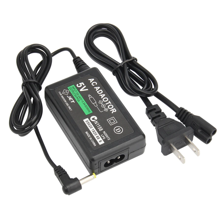 PSP 1000 2000 3000 콘솔용 벽 충전기 전원 케이블, EU 미국 플러그, 5V AC 어댑터, 200 개