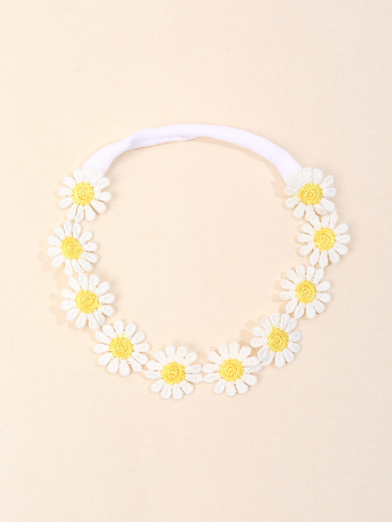 Corona per capelli con margherita per solstizio estivo, fascia per donne e ragazze, per spiaggia, bohémien, festival, vacanze, accessori per capelli hippie regolabile, accessori per capelli da viaggio