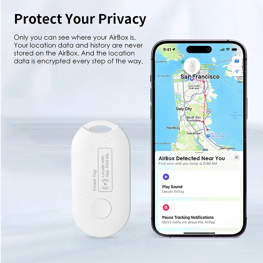 Mini GPS Tracker For Apple Find My APP Smart Tag Tracking Device Bluetooth-compatible Finder for IOS System Keys Wallet Bags 5