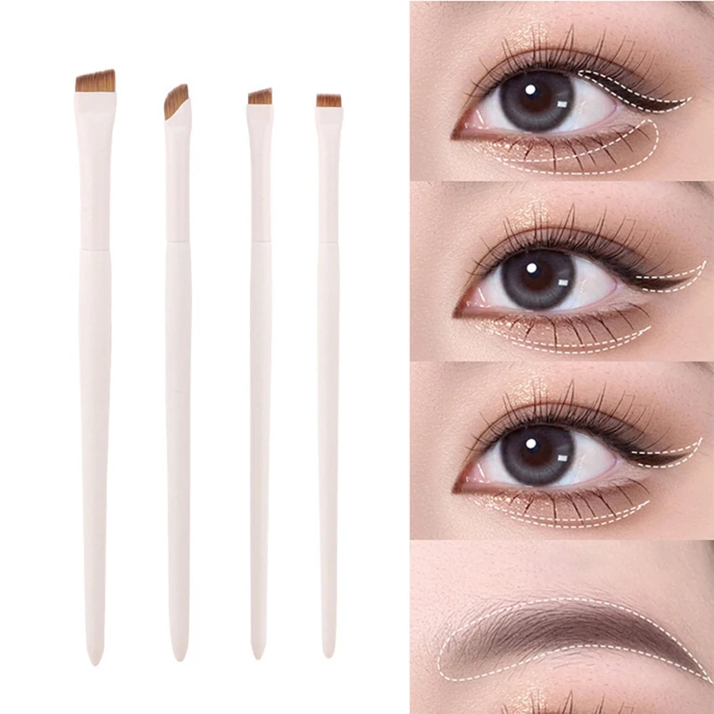 

Professional Angled Makeup Brushes Flat Eyeliner Brush Eyebrow Application Lip Makeup Brush Eye Patch Makeup Tools