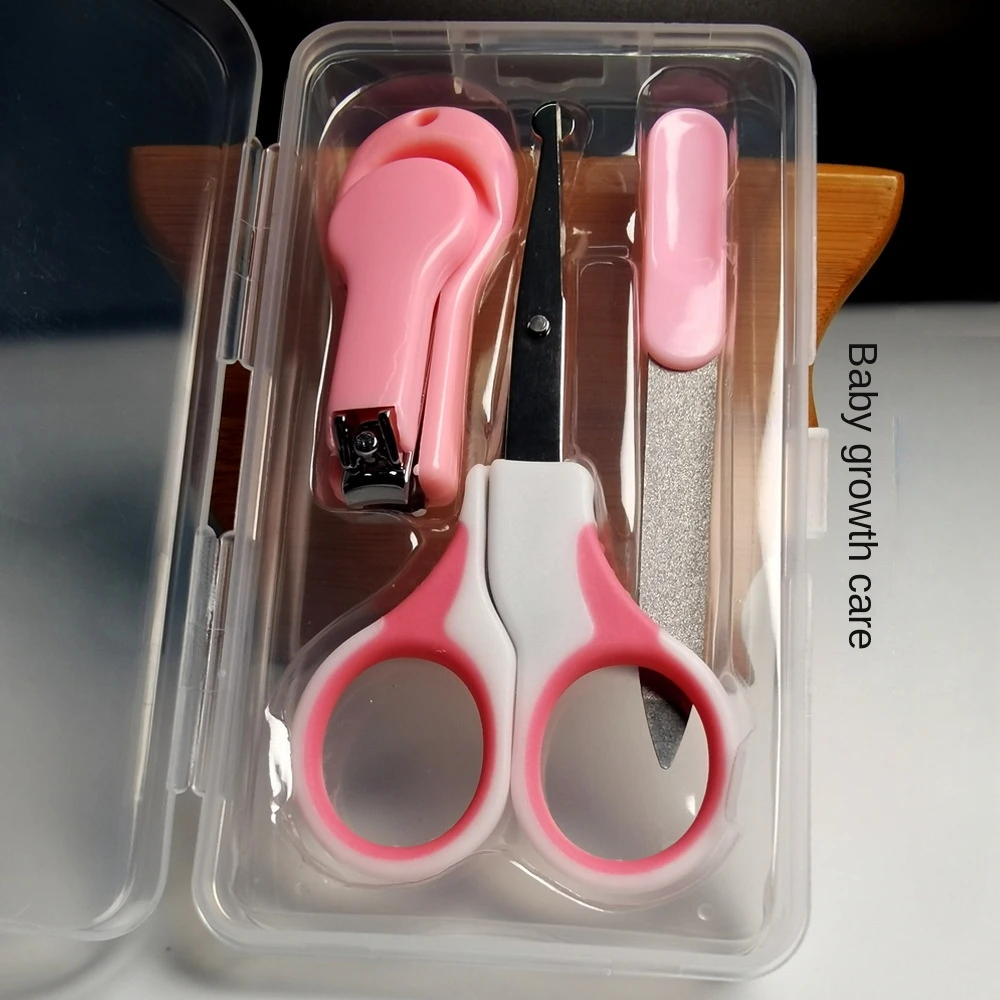 Baby Nail Scissors Newborn Anti-pinch Care Scissors Full Set of Nail Clippers Set Clippers for Children and Babies