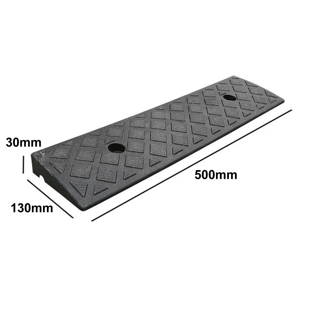 2PCS Plastic Kerb Ramp Non-Slip Threshold Ramp 30mm Height For Car Bicycles Wheelchairs Going Uphill Smooth Transitions