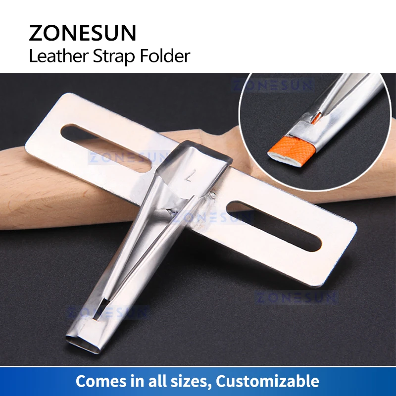 ZONESUN ZS-LSF2 어깨 스트랩 가죽 라미네이팅 접이식 기계, 가장자리 씰링 기계, 수동 가죽 벨트 롤링 기계