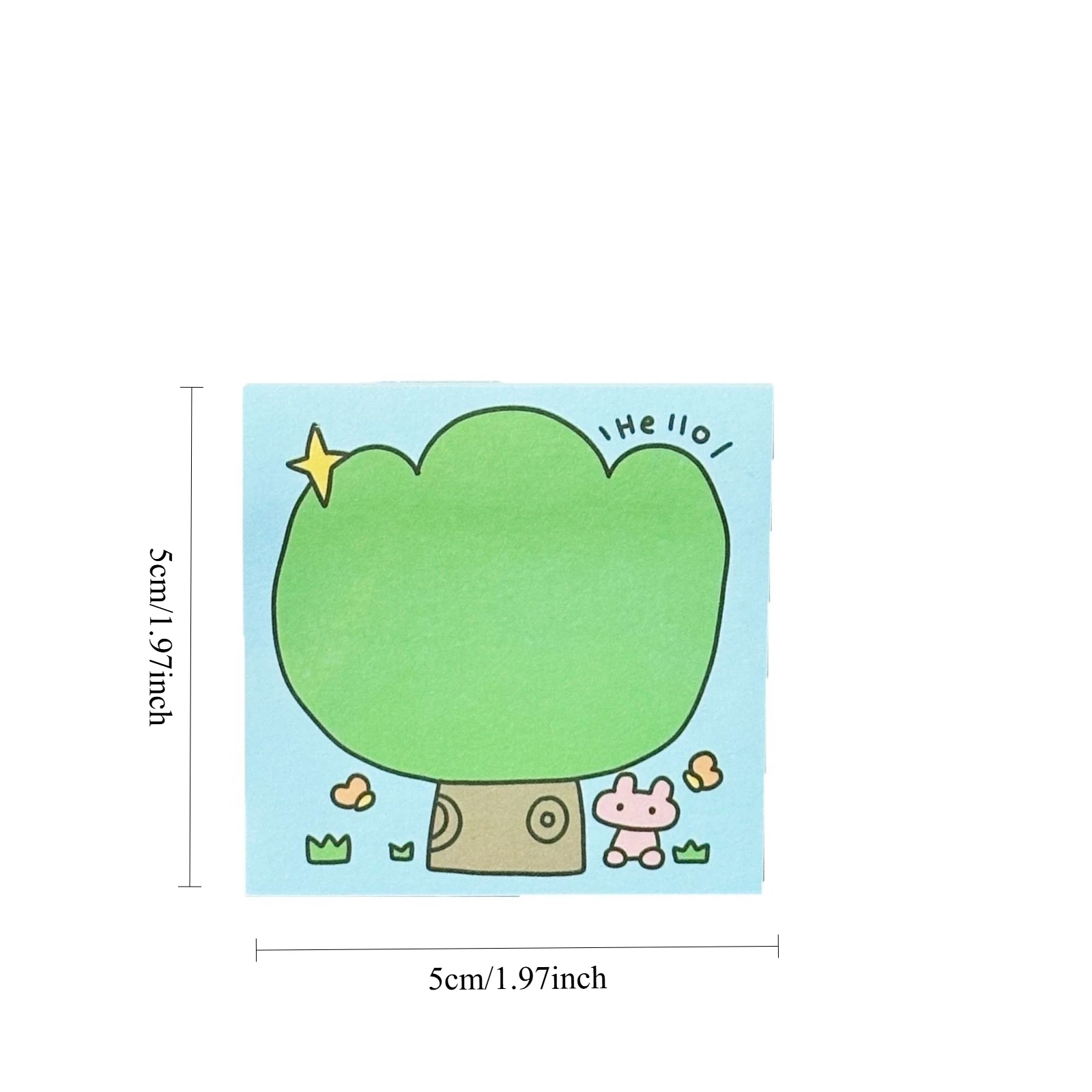 Cartoon-style Simple and Cute Sticky Notes - Decorative Stationery for Student Planners, Note-taking  (Adhesive Notepads) kawaii - 5