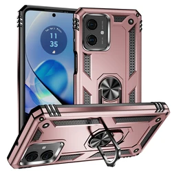 Custodia robusta e shockproof 5G con supporto magnetico e anello metallico per Motorola Moto G Series