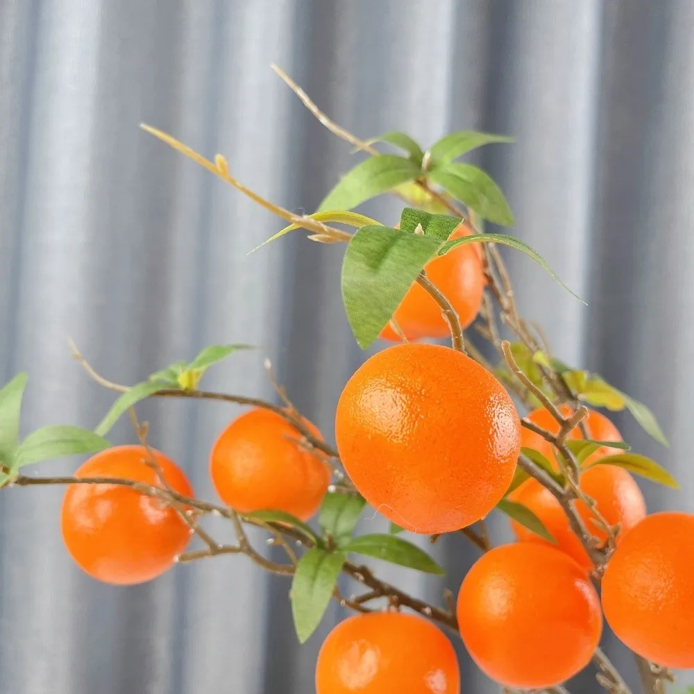 Luxury Realistic Faux Orange Tree with Green Leaves - Indoor/Outdoor Decorative Artificial Plant