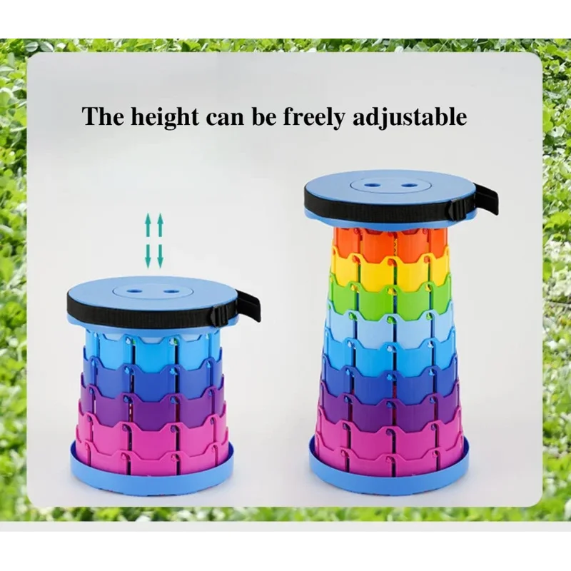 Folding Stool Premium Telescoping Stool Foldable & Lightweight. Perfect For Camping Fishing & Travel