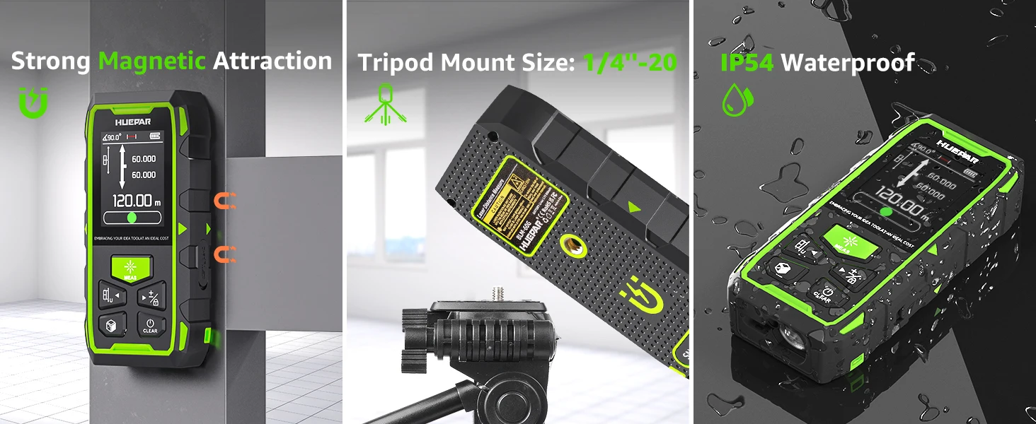 60M/120M/100M/200M Laser Range Finder Dual Laser Meter High Accuracy Laser Dista