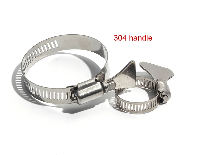 Description Picture 3 of item6pcs 59-82/65-89/72-95mm High Quality Screw Worm Drive Hose Clamp 201/304 Stainless Steel Hose Hoop Pipe Clamp Clip