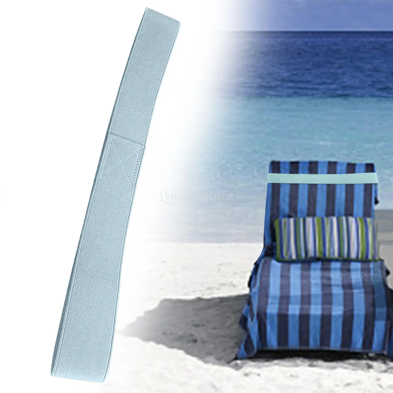 Beach Chair Towel Bands Wide Thick Durable Multifunction Lightweight Elastic Towel Strap Holder Rubber Band for Summer Vacation 4