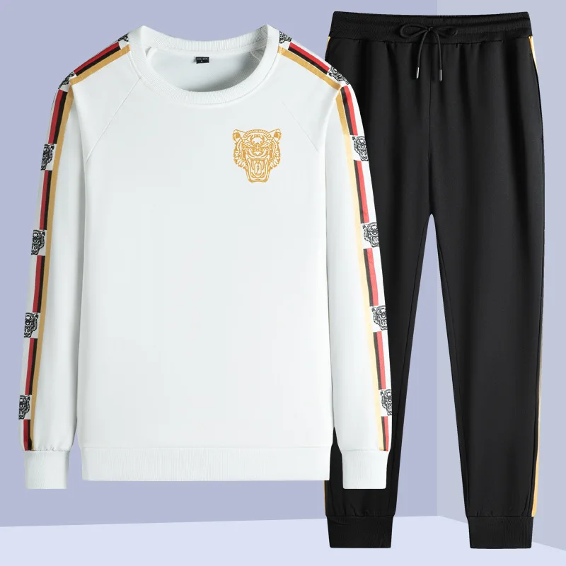 

Free mail men's new spring and autumn leisure hoodie set men's fashion brand sportswear two-piece set
