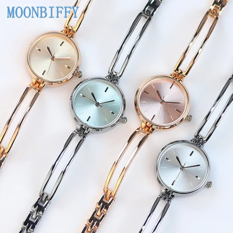 

Fashion Korea Women Watches Minimalist Luxury Alloy Ladies Bracelet Watch Elegant Dress Watch Quartz Wristwatches Montre Femme