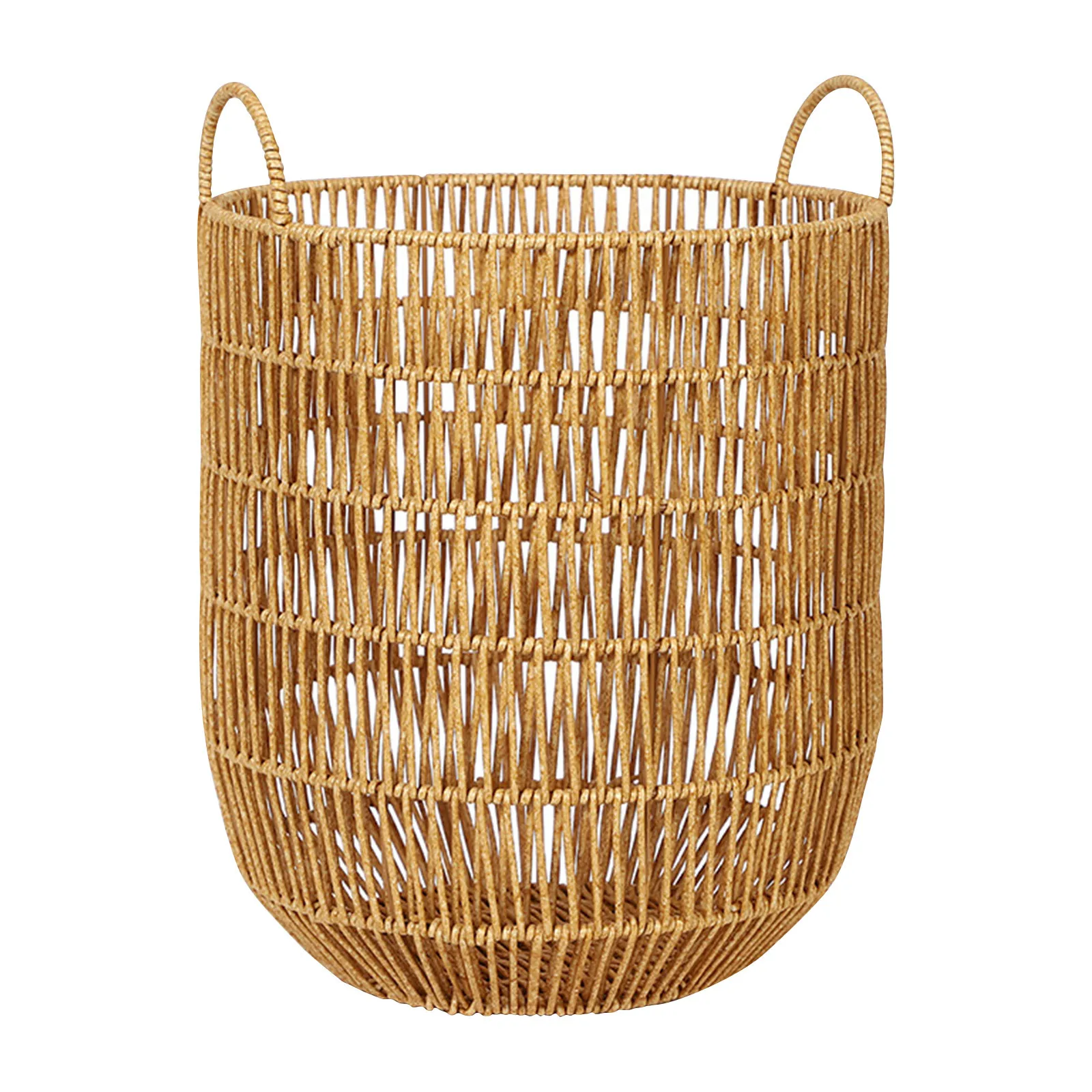 Dirty Laundry Basket Laundry Basket Clothes Storage Basket Household Clothes Basket Imitation Rattan Woven Basket Dirty Clothes 5