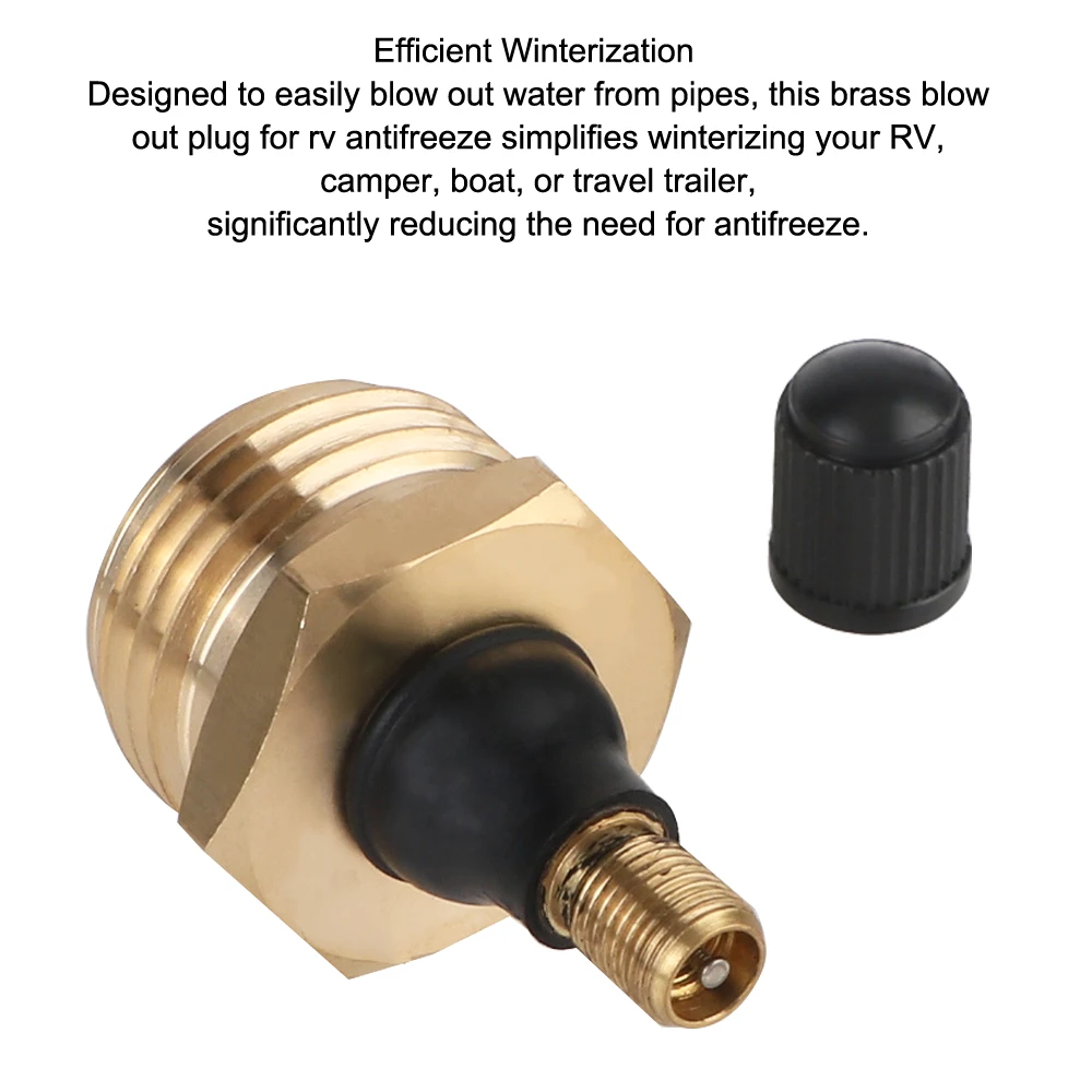 Cabilock Rv Brass Blowout Adapter Quick Connect Fitting For