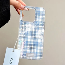 Elegant Brown Lattice Grid Pattern Phone Case Cover - Samsung A35 (Ybaowt219)
