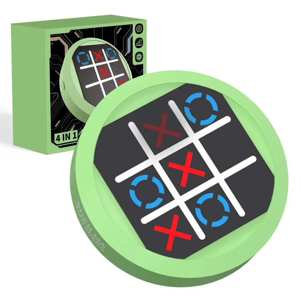 Electric Tic Tac Toe Game Game, Handheld Puzzle Game Console Portable Electronic Tic Tac Toe