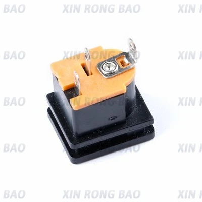10Pcs DC Power Socket DC-015 Jack 5.5-2.1 MM / 5.5-2.5 mm Square Panel Mounting 5.5X2.1mm / 5.5x2.5mm