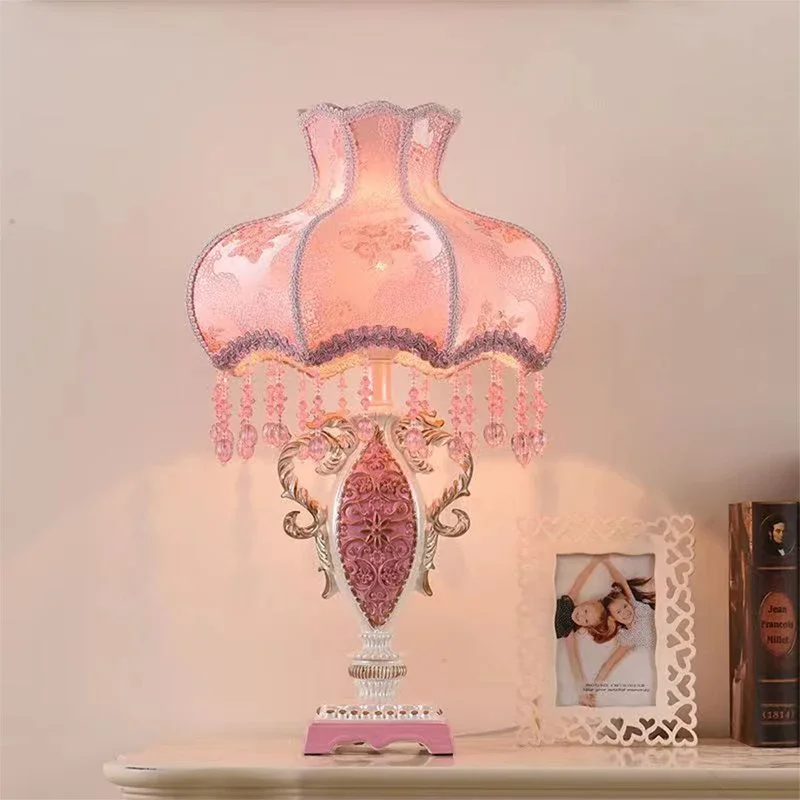 TYLA European Table Lamp Luxurious Living Room Bedroom Children's room Study Villa LED Creativity Bedside Desk Light