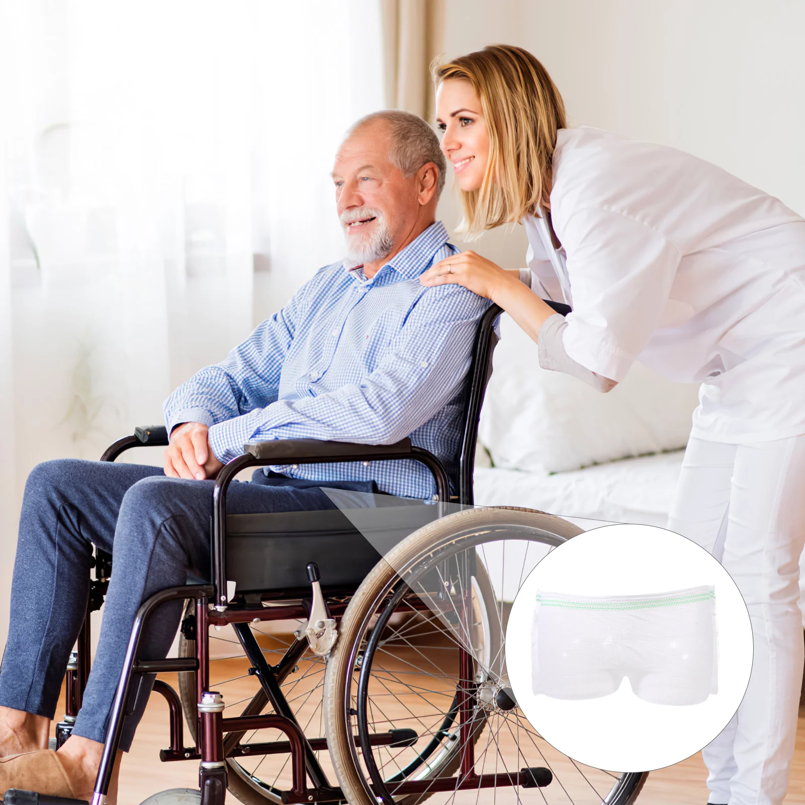 Adult Diaper Washable Reusable Elderly Breathable Non Woven Fabric Elastic Women Pant Briefs