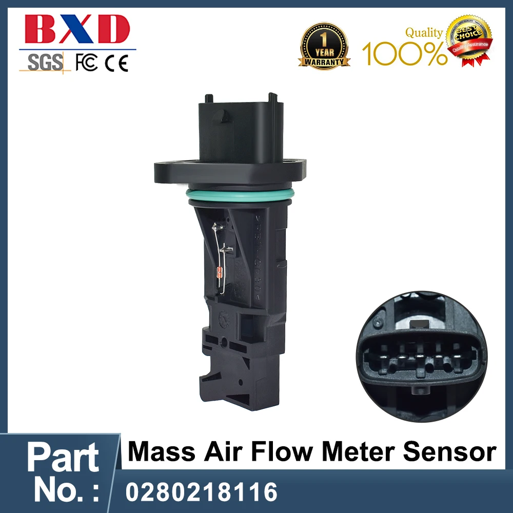 1PCS 0280218116 F00C2G2064 MAF Air Mass Flow Meter Sensor For VAZ 2112 ...