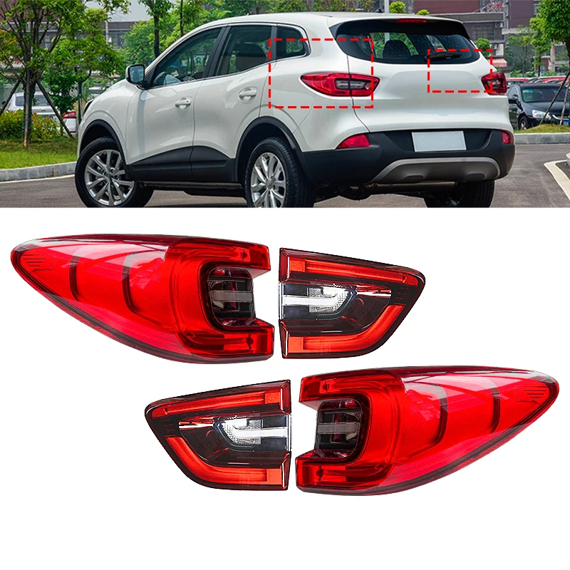 

Задний фонарь для Renault Kadjar, задний фонарь, стоп-сигналы, фонари заднего хода