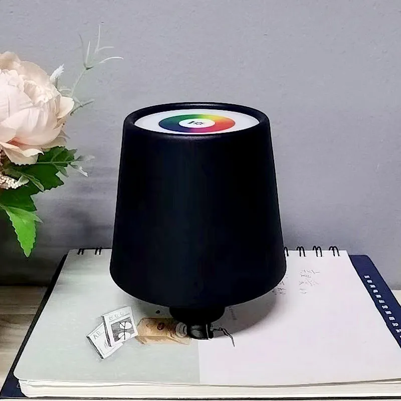 창의적인 와인 병 테이블 램프, 분리형, 충전식 장식 바, 무선 디자인, LED 커피숍 분위기 야간 조명
