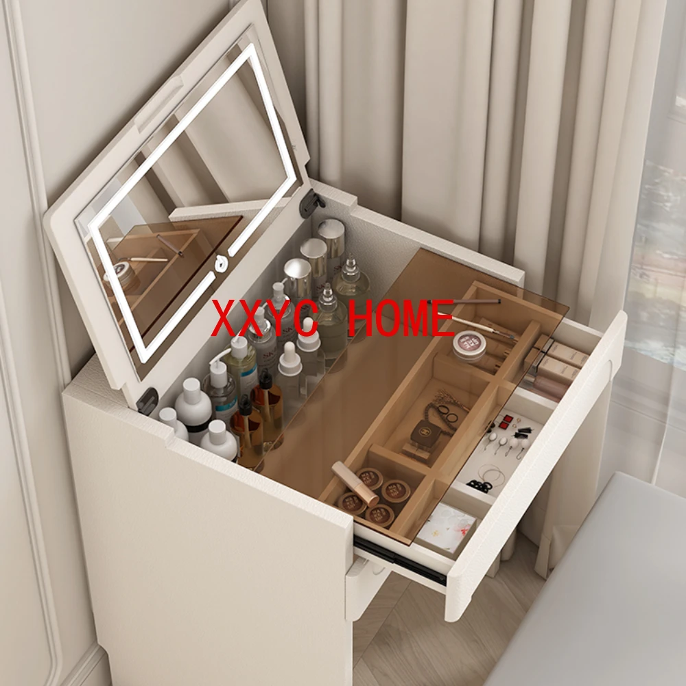 

Three-Bucket Cabinet Dresser Integrated Small Apartment Bedside Dressing Table Bedroom