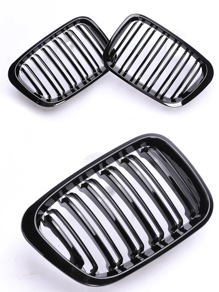 Glossy Matte Black Carbon M Color Grille Grill