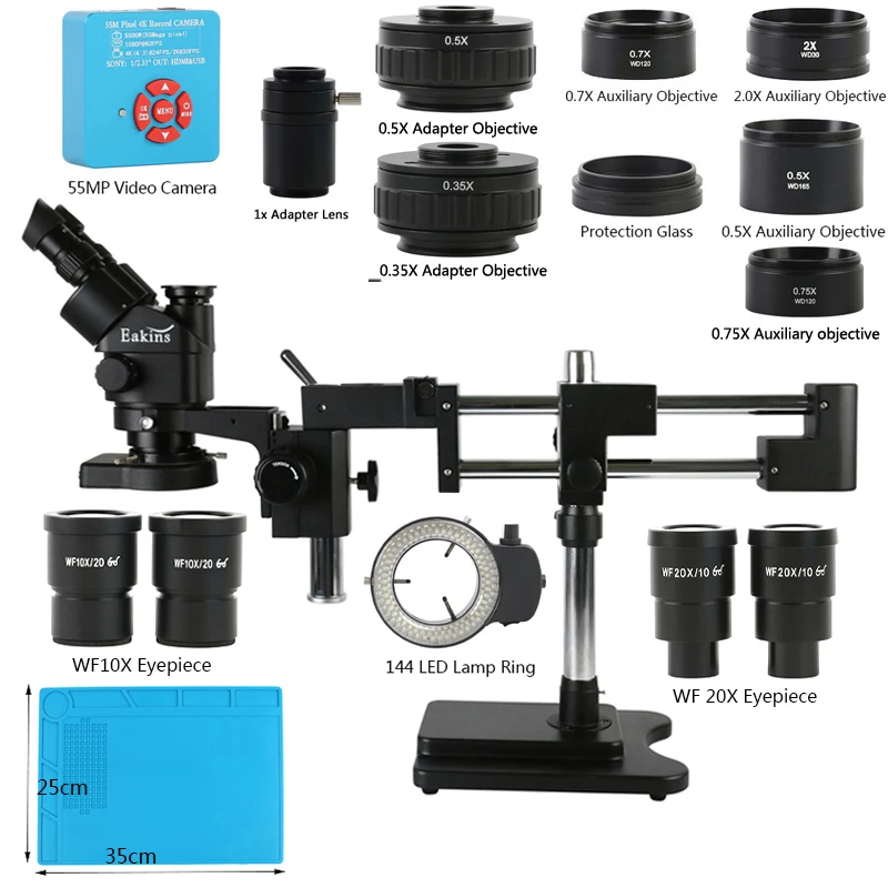 3-5X-180X-Trinocular-Stereo-Microscope-2K-4K-HDMI-USB-55MP-48MP-Video ...